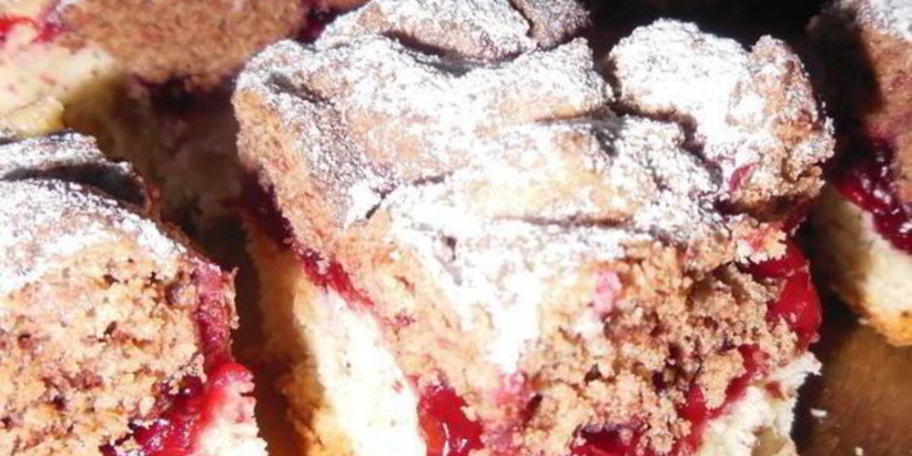 Рецепт пирог с вишней и орехами забава