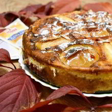 Рецепт Пирог с воздушным творогом и яблоками