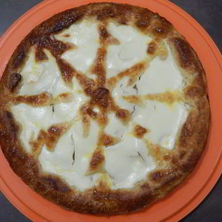 Пирог с яблоком и творожной начинкой