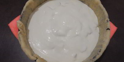 пирог с яблоком и творожной начинкой