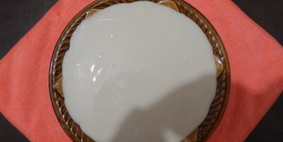 пирог с яблоком и творожной начинкой