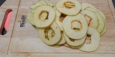 пирог с яблоком и творожной начинкой