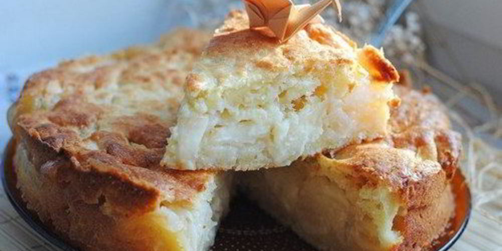Рецепт пирог творожный с яблочной начинкой