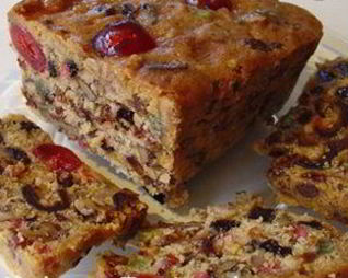 Рождественский пирог с орехами и сухофруктами по-английски