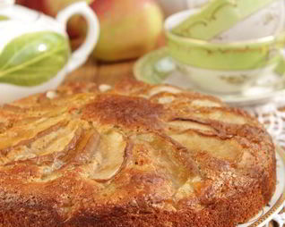 Скандинавский яблочный пирог с миндалем