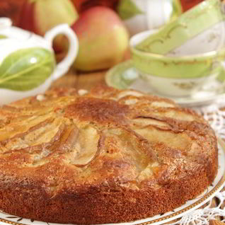 Скандинавский яблочный пирог с миндалем