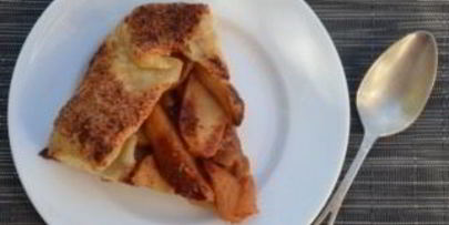 сладкий пирог из слоеного теста