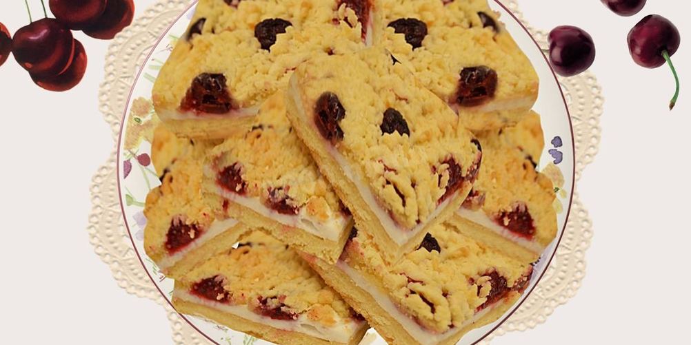 Рецепт тертый пирог с замороженными ягодами вишни