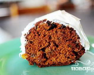 Томатный пирог со сливочной глазурью