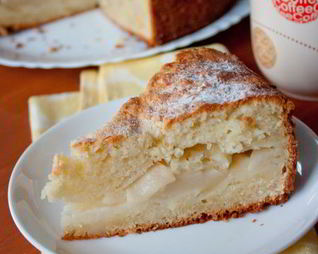 Яблочный пирог на творожном тесте