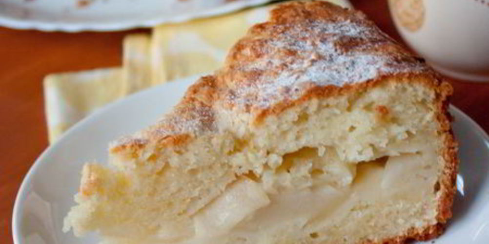 Рецепт яблочный пирог на творожном тесте