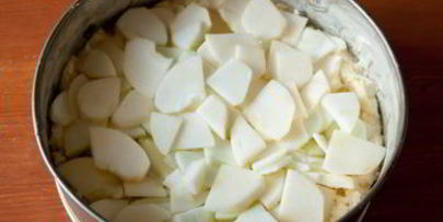 яблочный пирог на творожном тесте