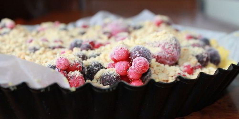 Рецепт ягодный кукурузный пирог