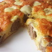 Рецепт Заливной пирог с фрикадельками