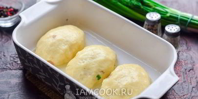 картофельные пирожки с фаршем