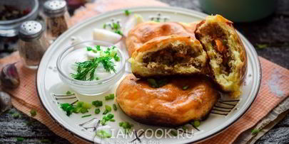 картофельные пирожки с фаршем