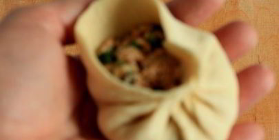 китайские пирожки с лососем