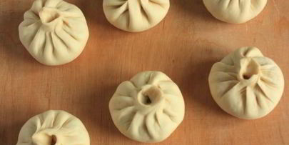 китайские пирожки с лососем