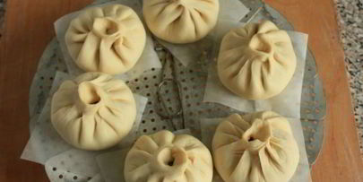 китайские пирожки с лососем