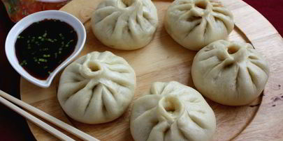 китайские пирожки с лососем