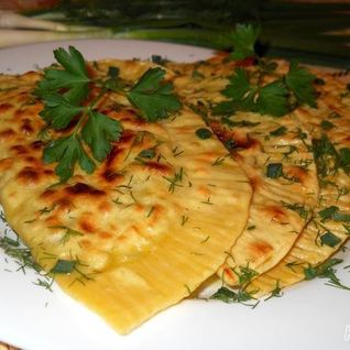 Кутабы с зеленью