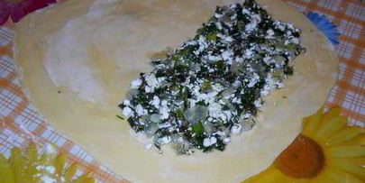 кутабы с зеленью