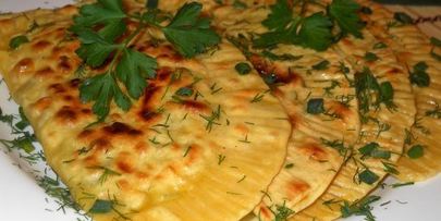 кутабы с зеленью