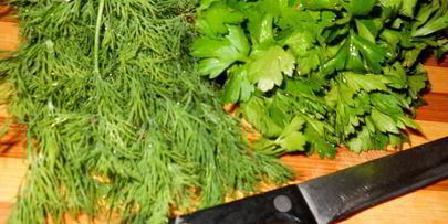 кутабы с зеленью