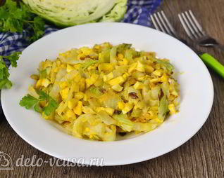 Начинка для пирожков с капустой и яйцом