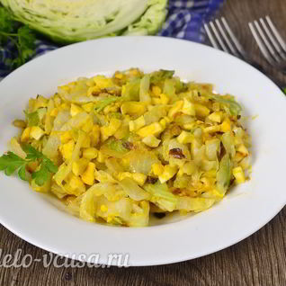 Начинка для пирожков с капустой и яйцом