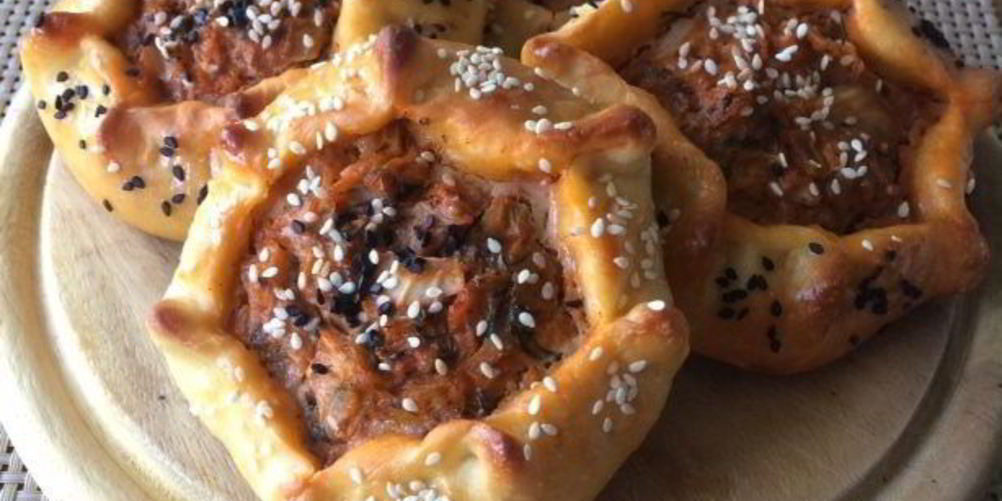 Рецепт открытые пирожки с капустой