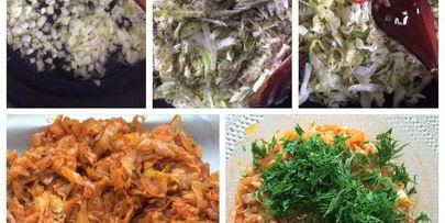 открытые пирожки с капустой