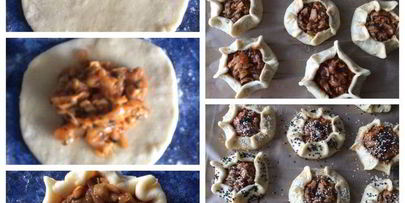 открытые пирожки с капустой