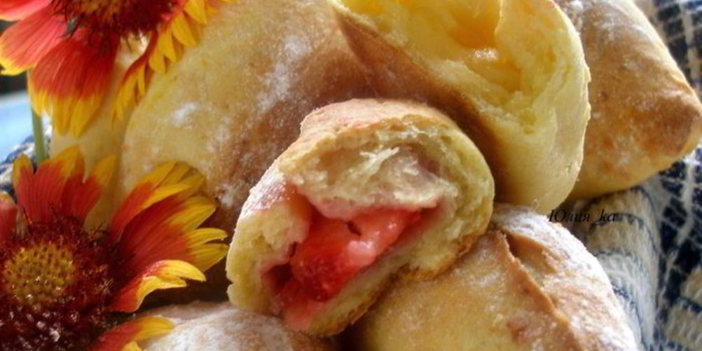 Рецепт пирожки из творожного теста с двумя видами начинок