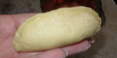 пирожки из творожного теста с двумя видами начинок