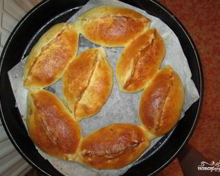 Пирожки печеные с мясом