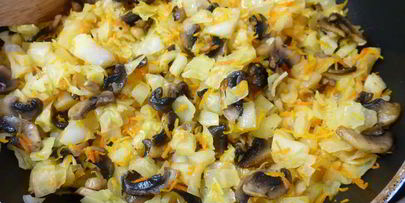 пирожки с капустой и грибами