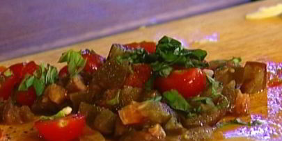 пирожки с козьим сыром, помидорами и базиликом