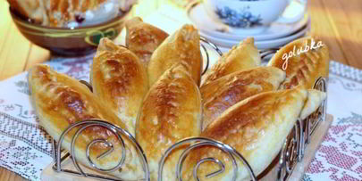 пирожки с мясным фаршем и грибами