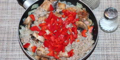 пирожки с мясным фаршем и грибами