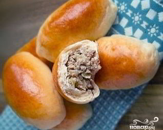 Пирожки с мясом в духовке
