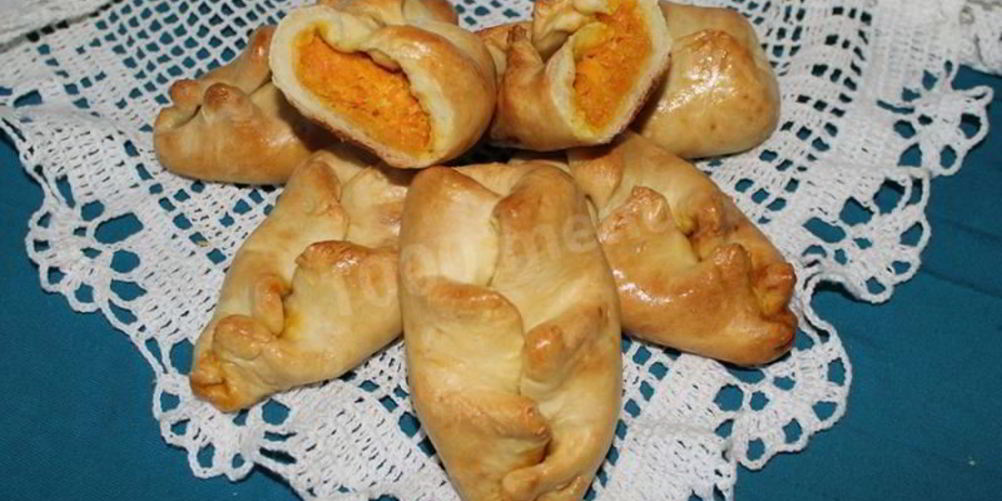 Рецепт пирожков с тыквого в духовке несладких