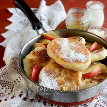 Рецепт Пирожки с яблоками на кефире