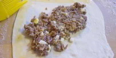 пирожки-треугольники с мясом