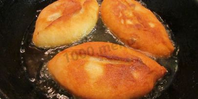 пирожки в масле жареные на воде