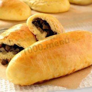 Пирожки в микроволновке с грибами на воде