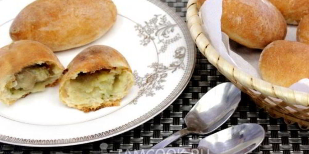 Рецепт постные пирожки с картофелем и грибами