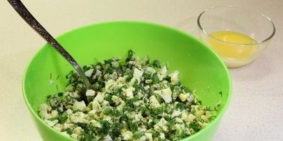 рис яйца лук начинка для пирожков и блинчиков