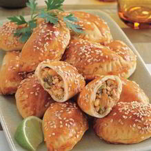 Рецепт Сочные пирожки с курицей и овощами