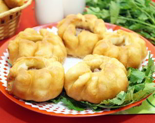 Жареные пирожки с мясом